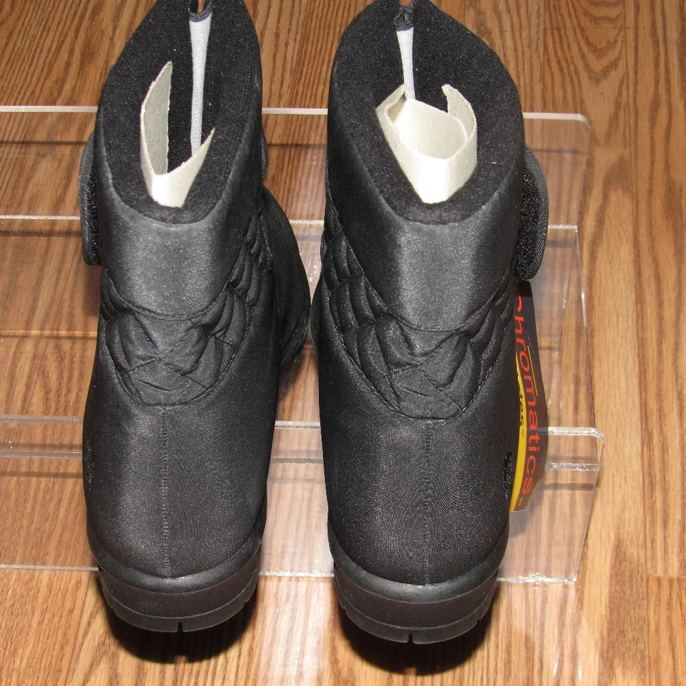 CHROMATICS by Totes Black Waterproof Booties Sz 9M